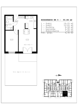 MIESZKANIE NR 5 - 50,84 m2