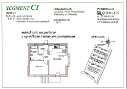 Mieszkanie C1 - powierzchnia 42,94 m2 - Quercus