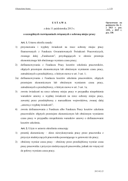 Ustawa z dnia 11 października 2013 r. o