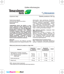 Pobierz ulotkę w PDF - Tonaxinum Forte na noc