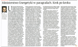 &bdquo;Ministerstwo Energetyki w paragrafach. Krok po kroku&rdquo; (plik PDF)