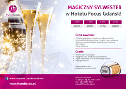 MAGICZNY SYLWESTER w Hotelu Focus Gdańsk!