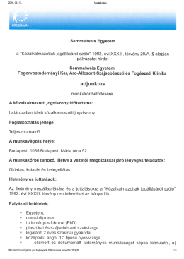 erre a linkre - Semmelweis Egyetem