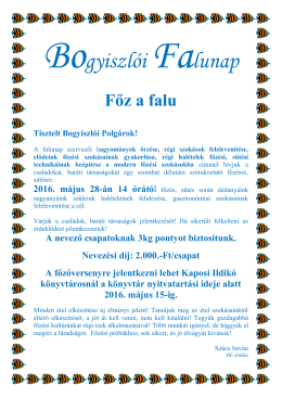 Bogyiszlói Falunap