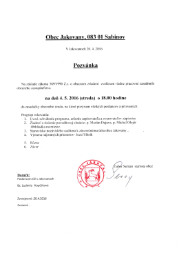 stiahnuť - Obec Jakovany