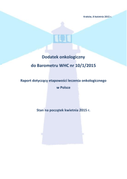 Dodatek onkologiczny do Barometru WHC nr 10/1/2015