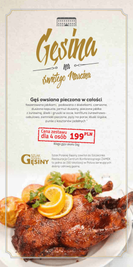 MENU - Centrum Konferencyjne ZAMEK