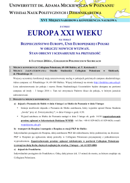 XVI konferencja Europa XXI Wieku