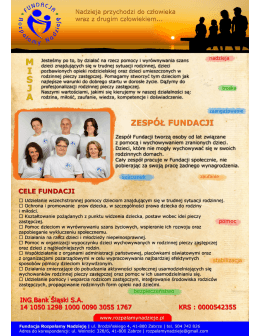 Fundacja misja wizja cele - Fundacja Rozpalamy Nadzieję