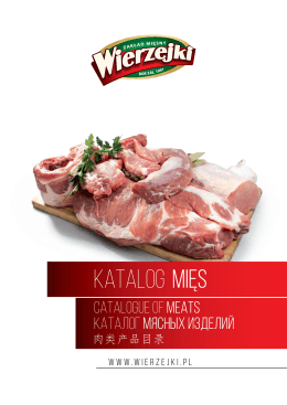 Katalog mięs - Zakład Mięsny Wierzejki