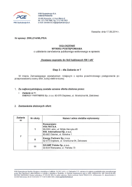 /qrs i 2 PGE Dystrybucja S.A. PGE &ldquo;&Auml; Oddział Rzesz&oacute;w