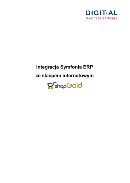 Integracja Symfonia ERP ze sklepem internetowym