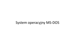 System operacyjny MS-DOS
