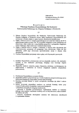 R egulamin - Pomoc Materialna