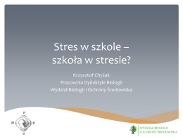 Stres w szkole – szkoła bez stresu?