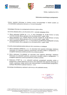 wyniki zapytania