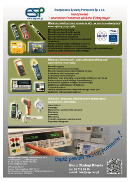 Energetyczne Systemy Pomiarowe Sp. z 0.0.