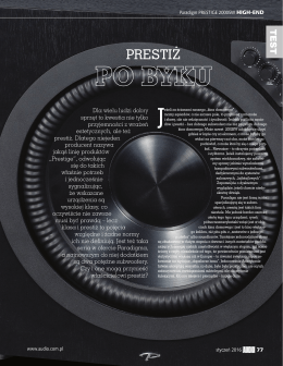 Paradigm Prestige 2000SW - "Prestiż Po Byku"