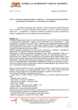 - DYREKCJA ROZBUDOWY MIASTA GDAŃSKA spf/12331151 M2