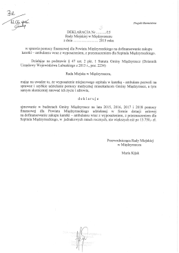 ambulansu wraz z wyposażeniem