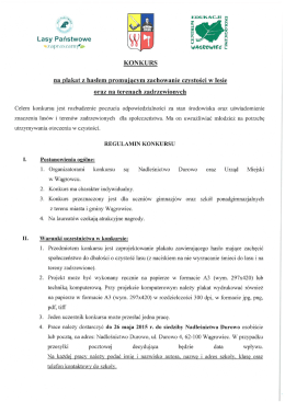 Regulamin konkursu - Nadleśnictwo Durowo