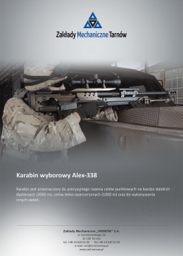 8,6 mm karabin wyborowy Alex-338