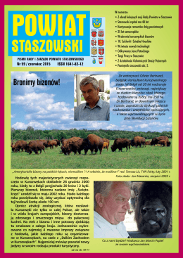 Bronimy bizonów! - Starostwo Powiatowe w Staszowie