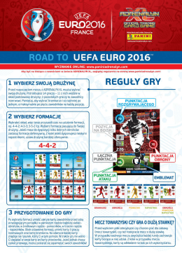 EURDŻOió - ROAD TO UEFA EURO 2016® Adrenalyn XL