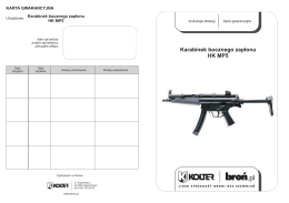 Karabinek bocznego zapłonu HK MP5