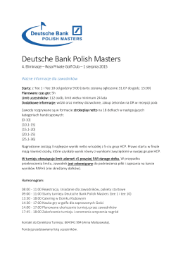 Deutsche Bank Polish Masters