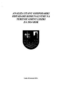 Analiza stanu gospodarki odpadami