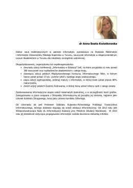 dr Anna Beata Kwiatkowska