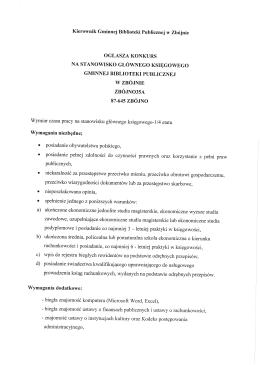 Pobierz informacje o konkursie