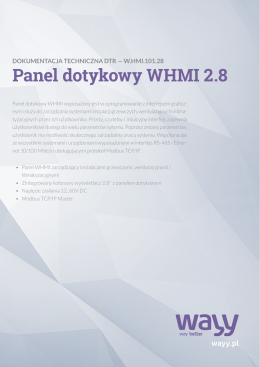 Panel dotykowy WHMI 2.8
