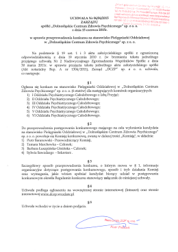Dolnośląskim Centrum Zdrowia Psychicznego" s