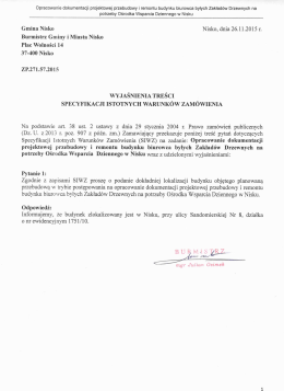 Burmistrz Gminy i Miasta Nisko