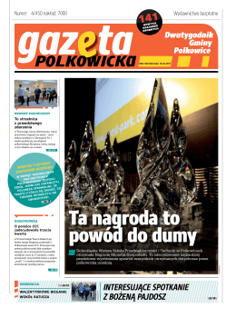 Gazeta Polkowicka Nr 04/15 - To strzelnica z