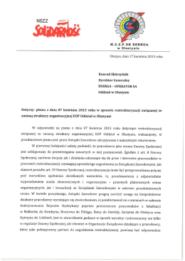 cała treść pisma do DGO z dnia 17 kwietnia 2015 r.
