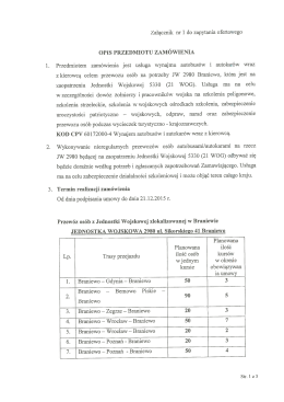 Zał. nr 1 do zapytania ofertowego