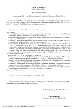 Uchwała rady miasta 300/XI/2015 - e-Deklaracje