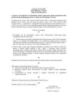 Uchwała Nr X/71/2015 Rady Miejskiej w Tczewie z dnia 24 września