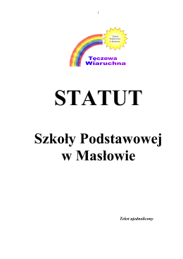 Statut Szkoły - spmaslowo.rawicz.pl