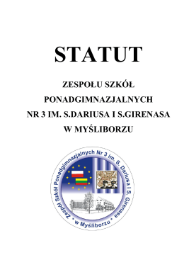 Statut - Zespół Szkół Ponadgimnazjalnych Nr 3