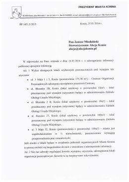 PREZYDENT MIASTA KONINA i &scaron;