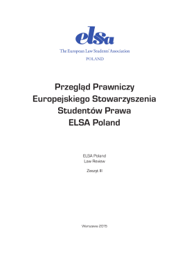 2015 r. - ELSA Poland