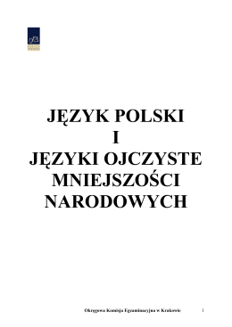język polski i języki ojczyste mniejszości narodowych