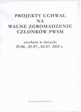 6.Projekty uchwał