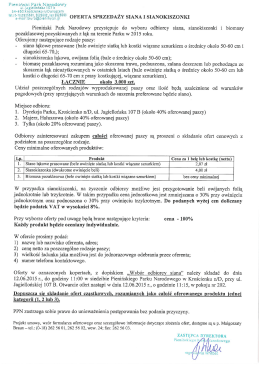 ogłoszenie o wyborze odbiorcy siana