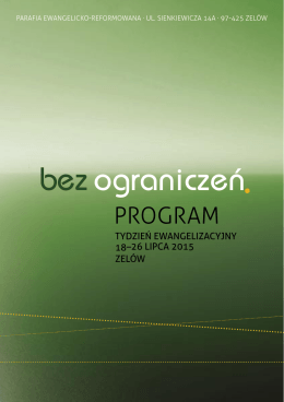 TE Zelów 2015 - Parafia Ewangelicko