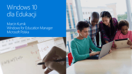 Windows 10 dla edukacji – Marcin Kurnik